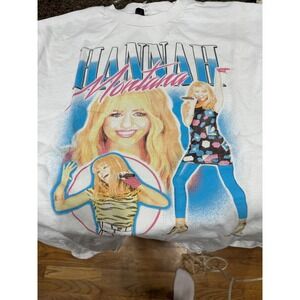vtg 90's hannah montana white tee xl‎